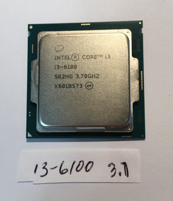 INTEL i3-6100  3.7Ghz Processor USED  Excellent Pulled from a working PC