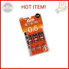 Pentel Ain Stein Mechanical Pencil Lead, 0.5mm 2B, 40 Leads x 3 Pack (XC2752B-3P