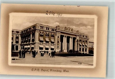 38069325 - Winnipeg C.P.R. Depot 1911 - Bild 1 von 2
