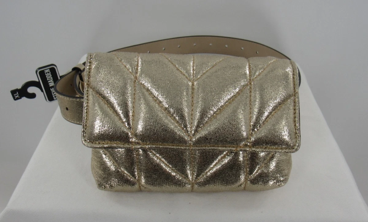Steve Madden Micro Belt Bag Tan w/ Gold Chain – M/L – NWT COIN Chain Gold Women main image 4
