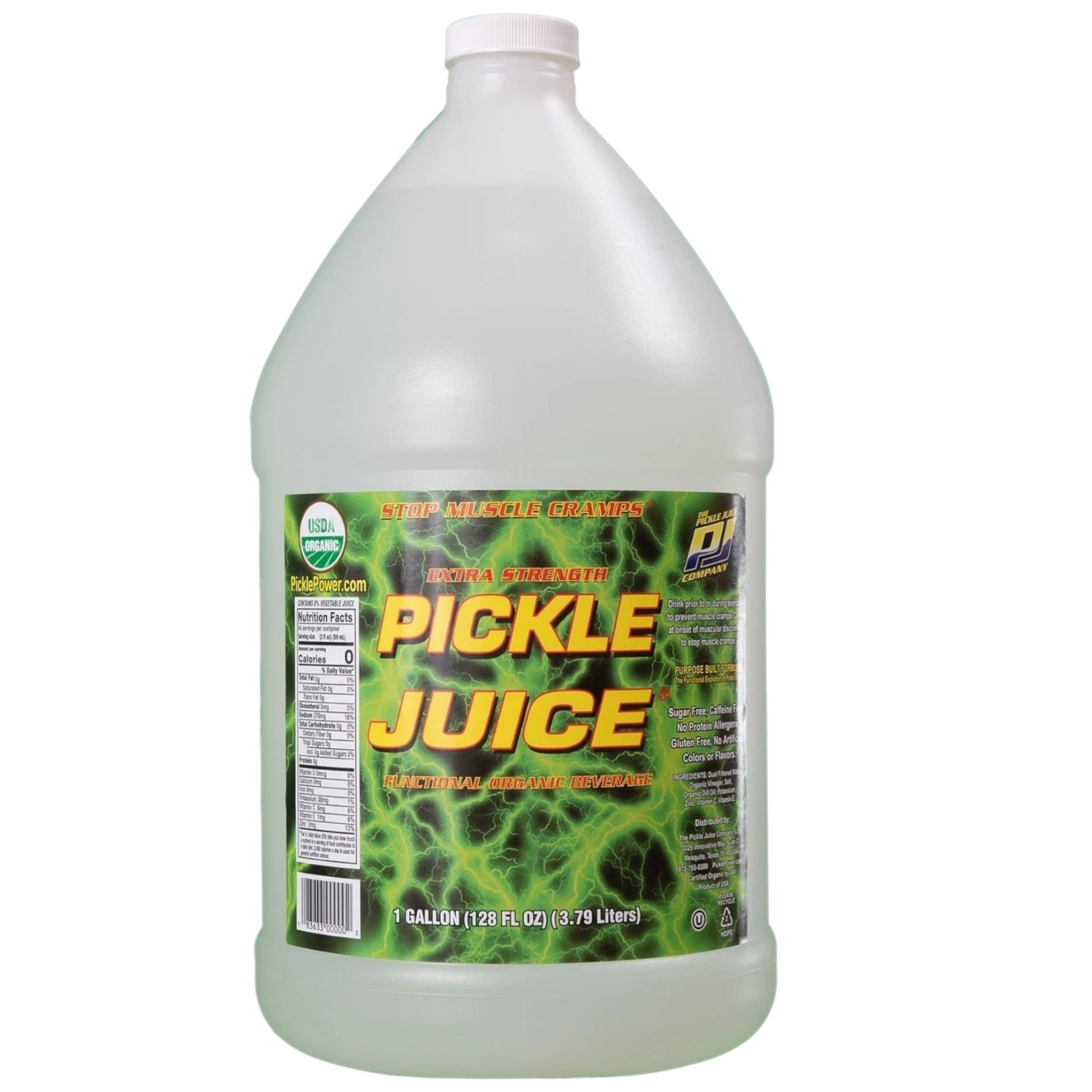 Pickle Juice Sports Drink, 1 Gallon, Extra Strength - 1 Gallon, Bulk Size