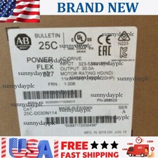New In Box Allen-Bradley 25C-D030N114 PowerFlex Drive Free Shipping US Free Tax