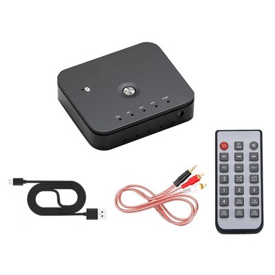 Black Bluetooth Audio Switch Box Cage Remote Control Audio Receiver Replacement