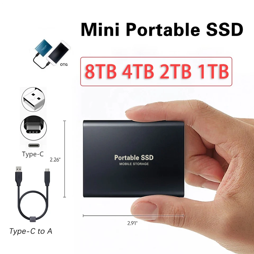 Tragbare Festplatte 2 TB Tragbare externe Festplatten Verbraucherfreundlich - Bild 4 von 4