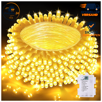 Lichterkette AußEn Batterie 20M 200 LED Mit Timer FüR Innen Und AußEn