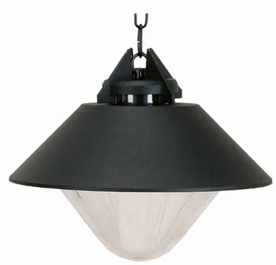 Außenlampe Schwarz Ø32cm rund IP44 Rustikal E27 KAILIDA Hängeleuchte Outdoor - Bild 1 von 2