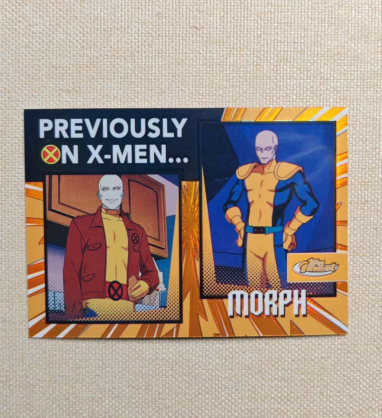 2025 Topps Marvel Finest X-Men 97 Previously On X-men Orange #PO-5 Morph 16/25