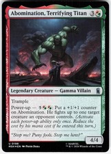 MAGIC MTG ABOMINATION, TERRIFYING TITAN 198 MARVEL SUPER HEROES FOIL