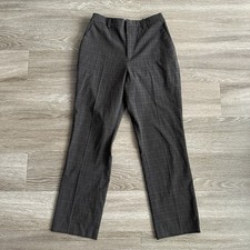 Uniqlo Plaid Straight Leg Pants Women’s Small Brown Casual Work 