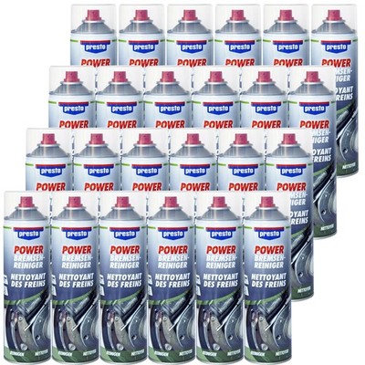 Presto Power Bremsenreiniger Teilereiniger 24x 500ml Spraydose mit mehr Druck
