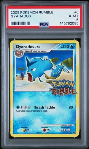 2009 POKEMON RUMBLE #6 GYARADOS PSA 6