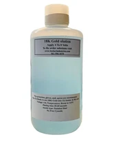8 Oz 18K Gold Plating Solution 18K Gold Solution Industrial Grade