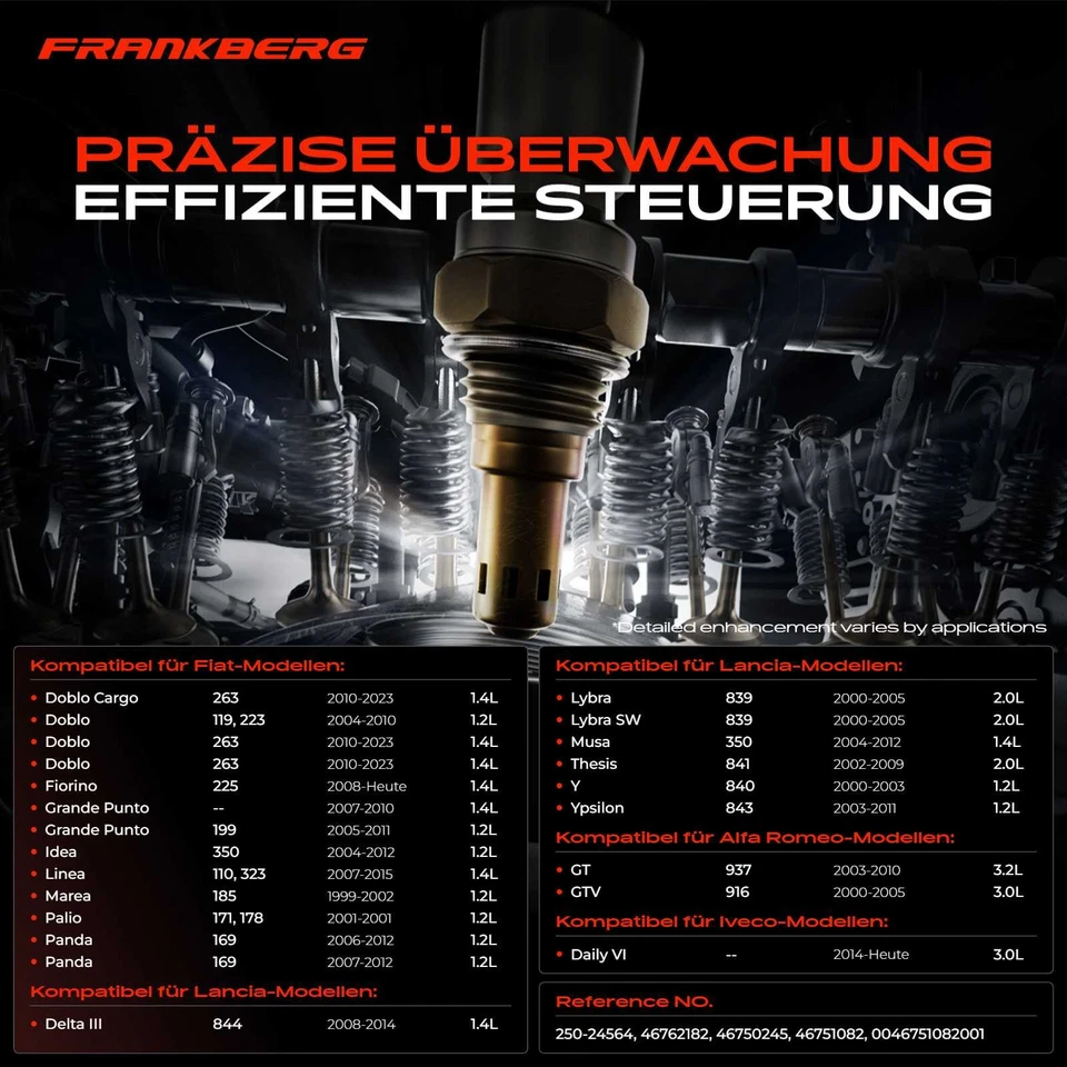 2x Sonda Lambda per Fiat Punto Panda Palio Doblo Lancia Musa Ypsilon Alfa Romeo - Immagine 4 di 4