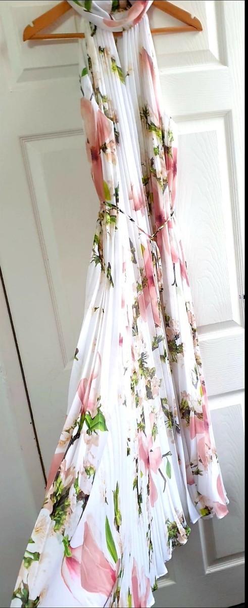 Ted Baker Nicee Harmony Pleat Floral Women's Maxi Dress Size 4/ UK 14 | eBay