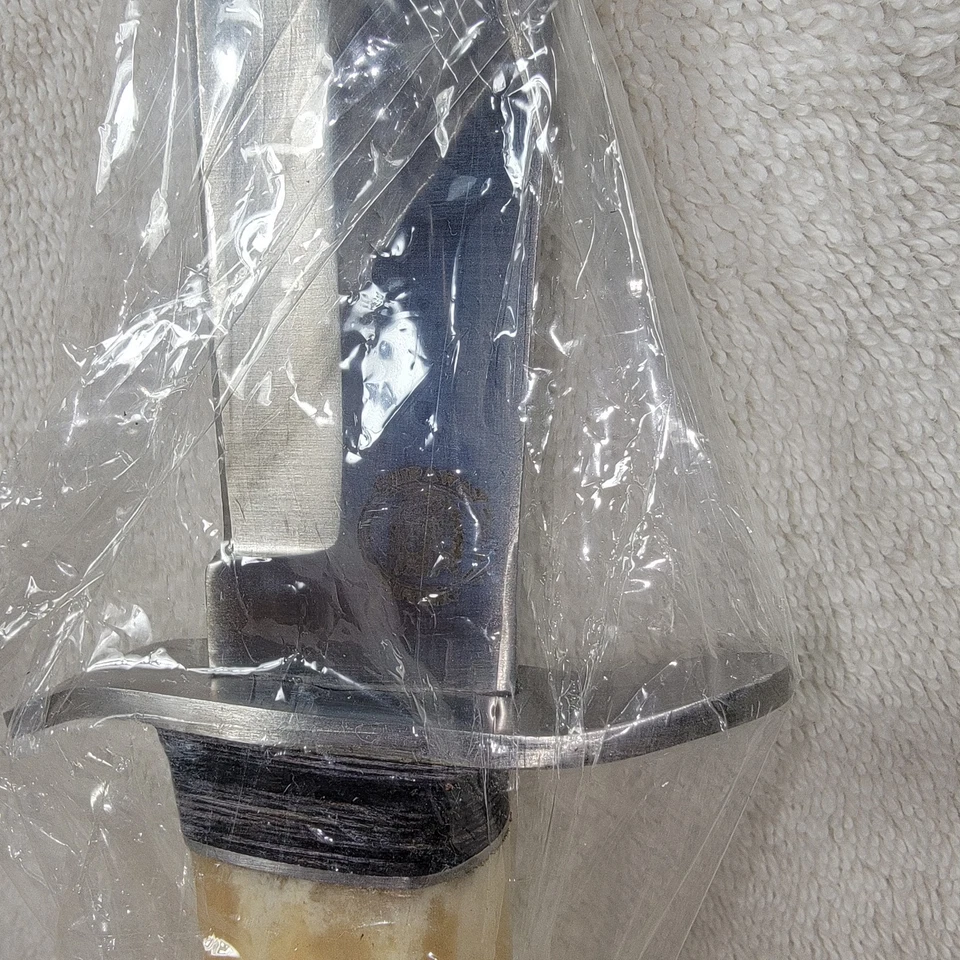 Frost Cutlery Montana Mountain Man Stainless Steel Bone Handle CW-342 Sheath Inc - Image 4 of 4