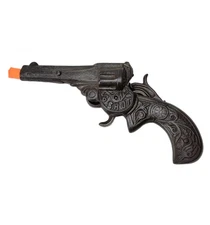 *** Antique Stevens 1895 Cast Iron "6 Shot" Rare TOY Cap Gun 3 Star S2.1.3