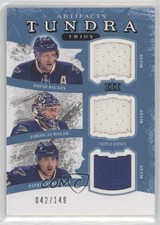 2011 Artifacts Tundra Trios Jerseys Blue 42/149 David Backes Jaroslav Halak 05u8