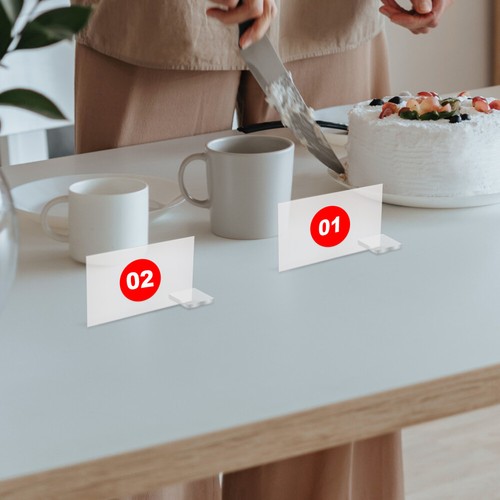 12 Piezas Letrero de Asientos de Boda Letreros de Recepción Números de Mesa con Soportes - Imagen 3 de 10