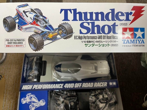 TAMIYA 1/10 RC Car No.706 Thunder Shot 4WD 2022 Off Road Assembly Kit 58706 New - Picture 4 of 5