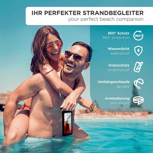 Wasserdichte Handyhülle für HTC Desire S Unterwasser Hülle Schnorcheln Cover - Bild 2 von 9