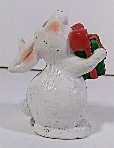 Figura de conejo AGC de colección 2 pulgadas regalos de Navidad figura de conejo adorno plástico - Imagen 3 de 6