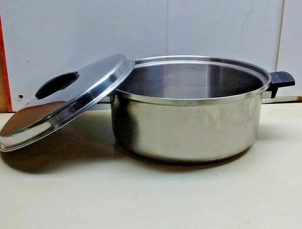 EKCO 6.0Qt EHP 304 Titanium Stainless Stockpot Dutch Oven Roaster & Lid