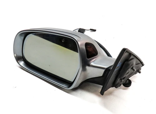 08-14 AUDI A5 S5 (B8 8T) LEFT DRIVER AUTODIM BLIND SPOT DOOR MIRROR ALUMINUM