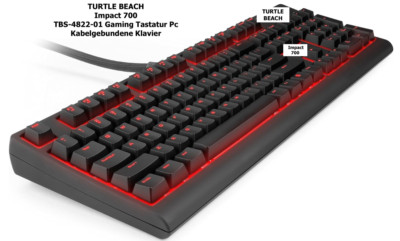 TURTLE BEACH Impact 700 TBS-4822-01 Gaming Tastatur Pc Kabelgebundene Klavier