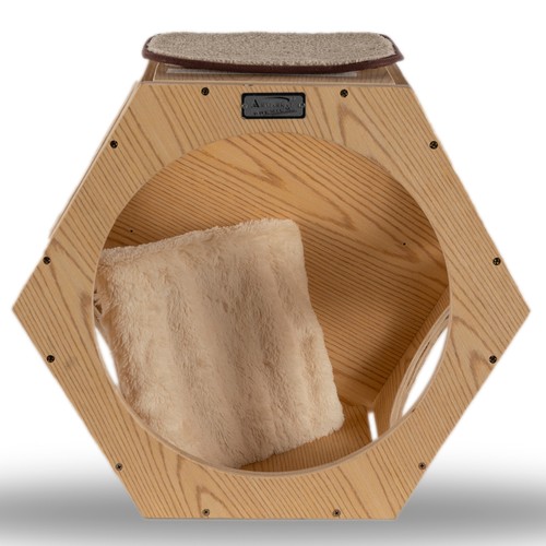 Armarkat Real Wood Wall Series: Set of Two Natural Wood Wall TreeAdditionsW2107A - Picture 6 of 14