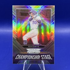 Mookie Betts 2021 Prizm Championship Stage Silver Prizm