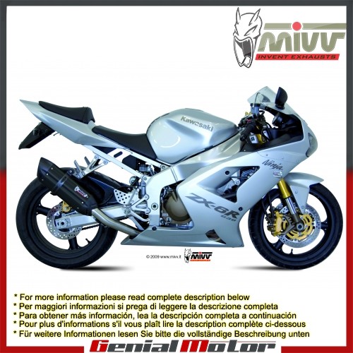 Mivv Exhaust Muffler Suono Black Steel for Kawasaki Zx-6 R
