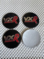 4x Stickers Caps 56mm For Vauxhall VXR Wheel Cap Centre Emblem Sticker Red