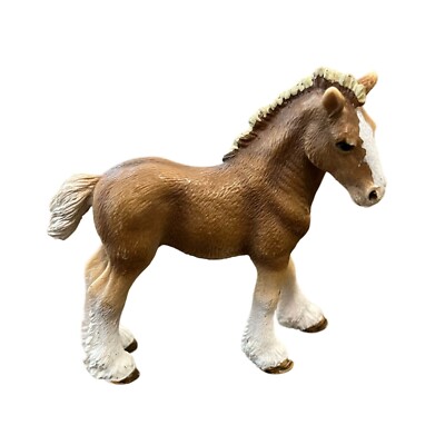 Schleich Clydesdale Foal Horse Animal Figure Retired 13671 Rare