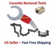 Bike Cycling Cassette Chain Whip Pedal Spanner Lock Ring Remover Wrench Cog Tool