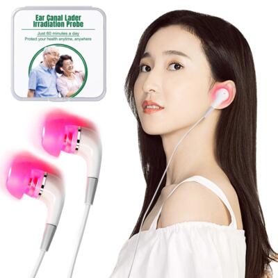 LLLT Therapy Earplug for Tinnitus and Otitis Effective Irradiation .  I5F2  B5L3
