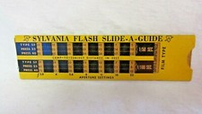 VINTAGE SYLVANIA FLASH SLIDE A GUIDE MARKED 10 CENTS