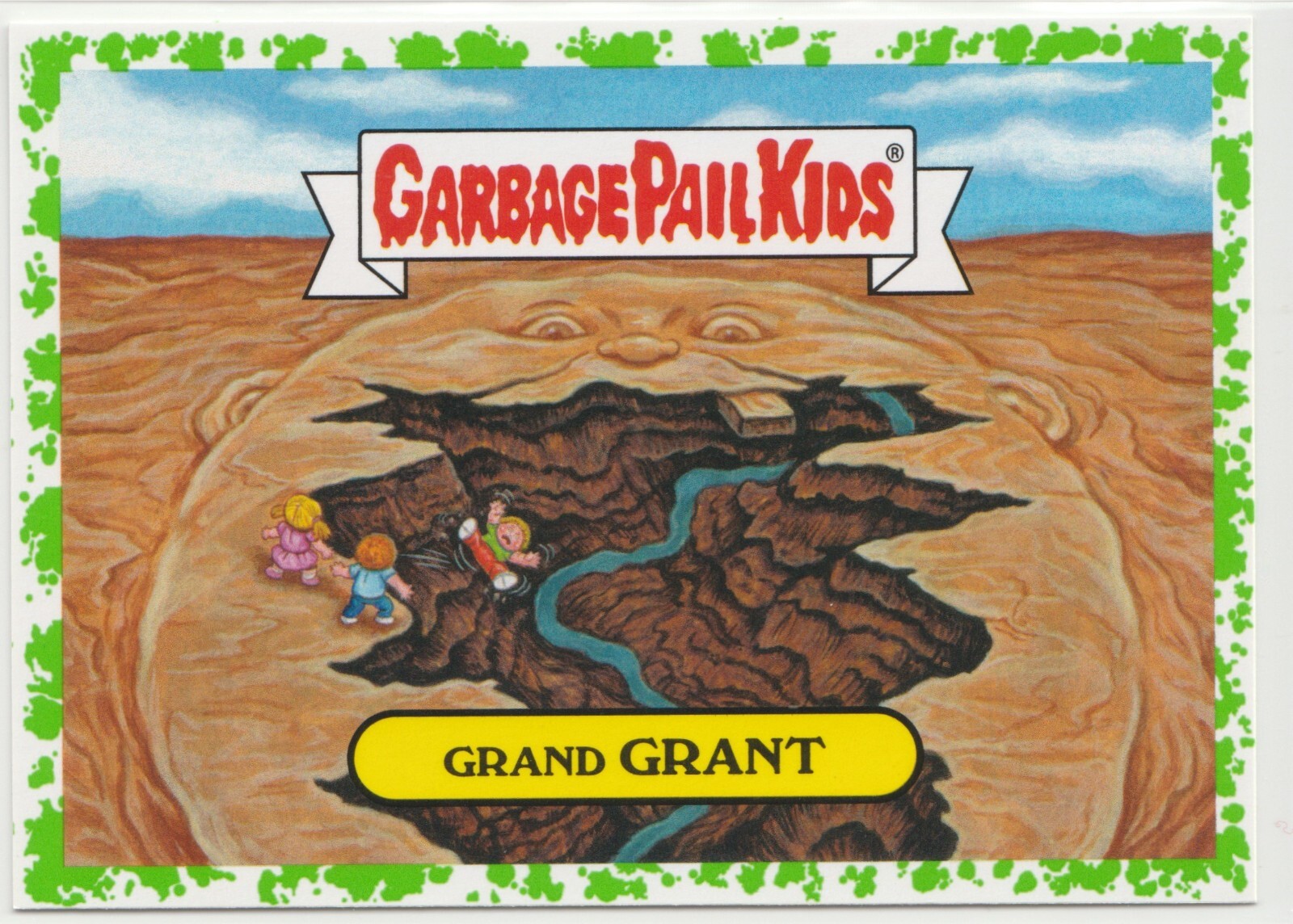 Vintage Green Garbage Pail Kids GPK 2016 Grant #16a Apple Pie Series