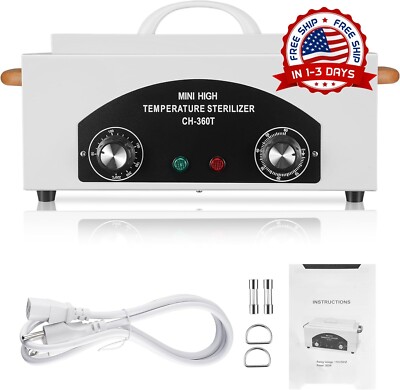Esterilizador de Alta Temperatura para Herramientas de Unas Estufa Dental 110V