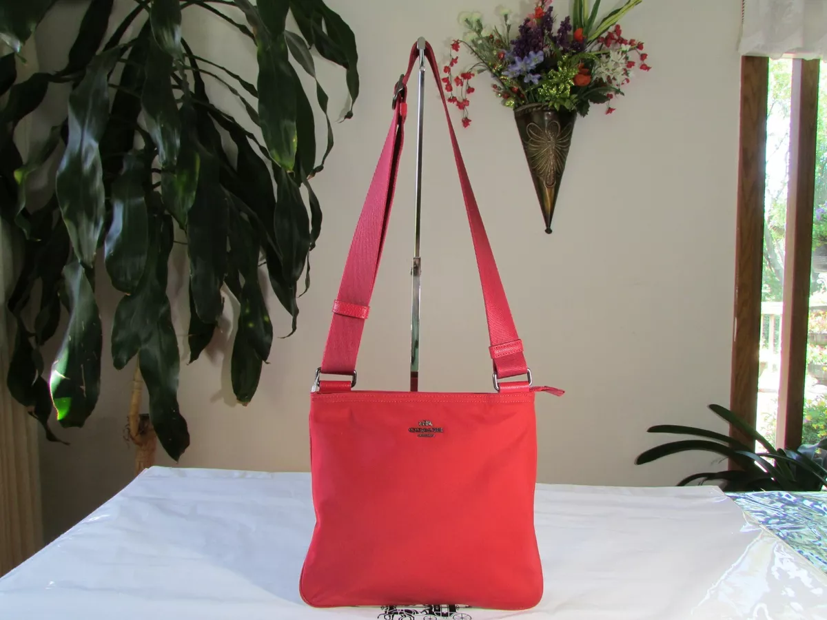 NWT Coach Coach Nylon Crossbody Bag F22346 True Red