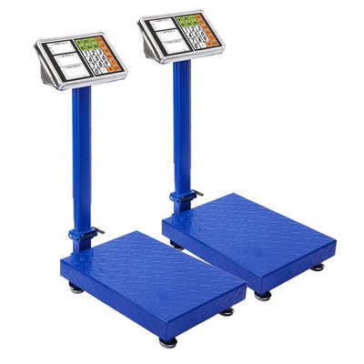 NNEAGS 2X 300kg Electronic Digital Platform Scale Computing Shop Postal Weight B