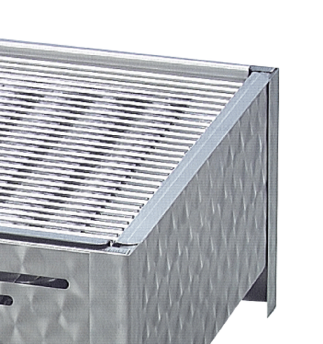 Gastrobräter Edelstahl 3 flammig, Gasgrill 65 x 53 cm m. Rost u. Pfanne H: 6 cm - Bild 7 von 8