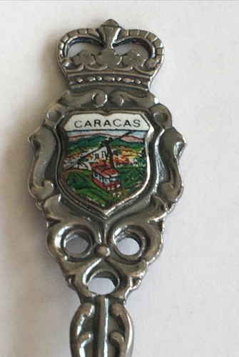 Vintage Souvenir Spoon Collectible Caracas Venezuela 5.1/8”