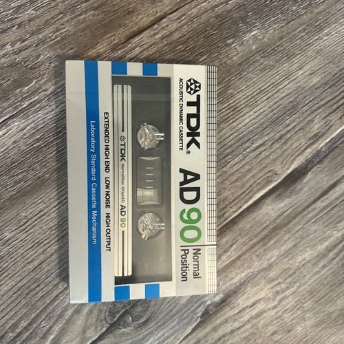 TDK AD 90 Blank Audio Cassette Tape (Sealed) NEW