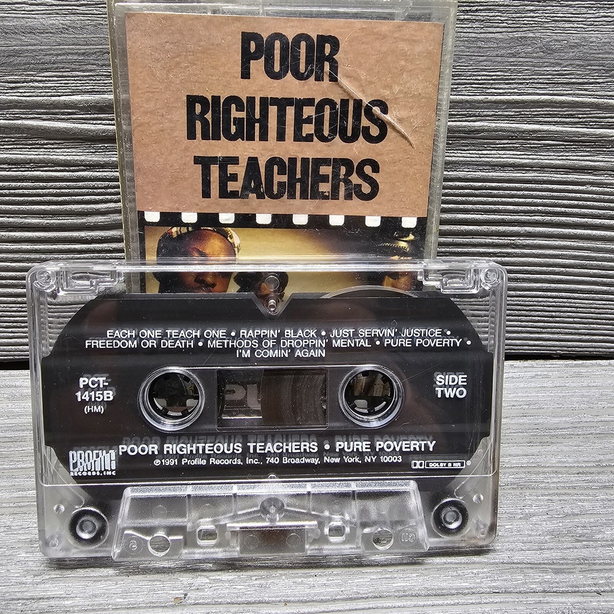 POOR RIGHTEOUS TEACHERS Cassette Tape PURE POVERTY 1991 Rap Hip