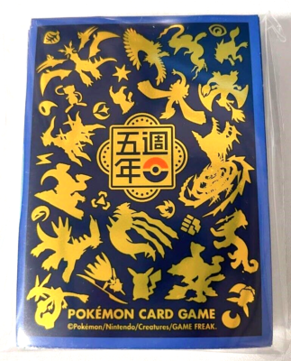 Pokemon Card Official Deck Shield 5th Anniversary 64 Sleeve Taiwan