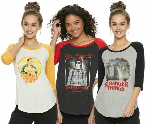 Stranger Things Eggo Netflix Baseball T 