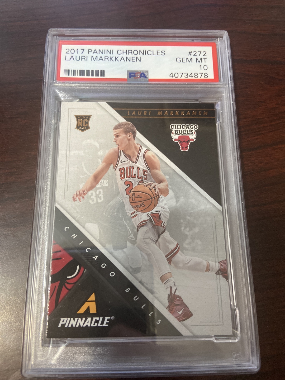 2017 Chronicles Lauri Markkanen PSA 10 Bulls Rookie RC #272 POP 3