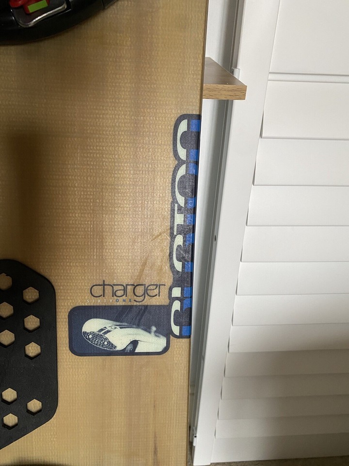 Burton Charger One Snowboard With Step In Bindings. eBay