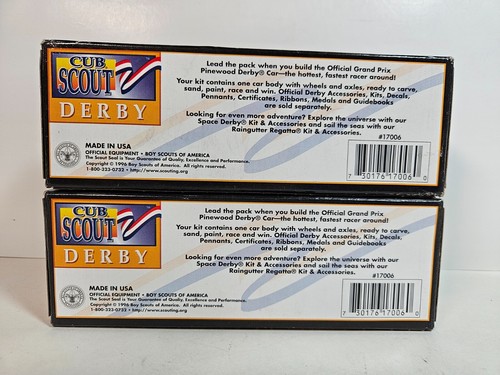 Pinewood Derby Nuevos Kits de Carreras Cub Scout con 2 Coches Nuevos y ¡Muchos Extras! - Imagen 2 de 9