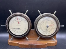 VTG Airguide Temperature Humidity Barometer Ship Helm Nautical Fee Stemwedel USA